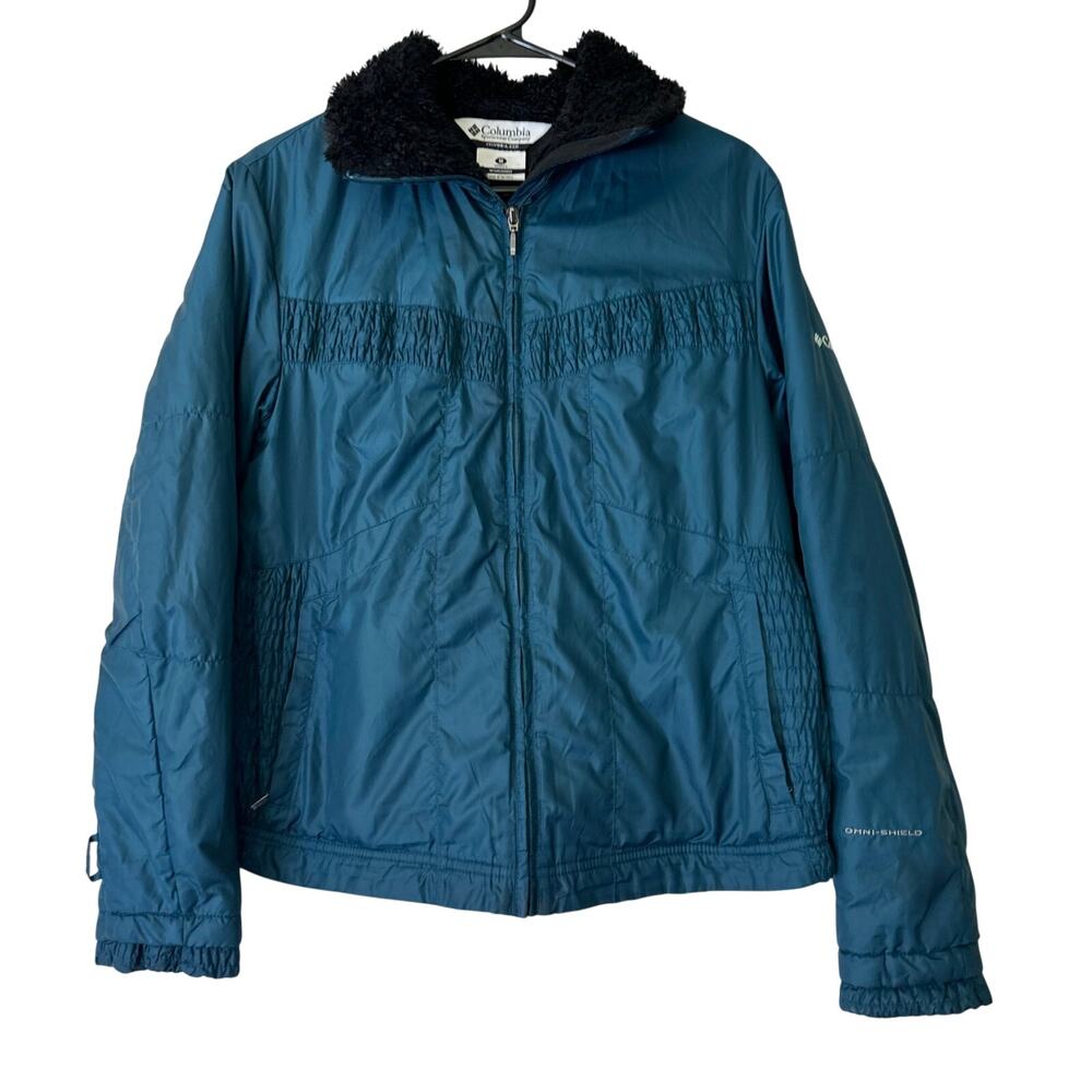 Columbia Women’s Medium Teal Interchange Insulated Sherpa Collar fall Jacket